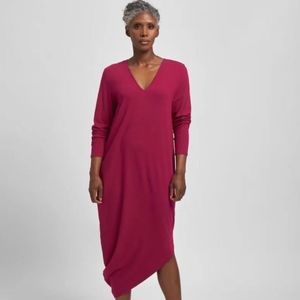 Universal standard geneva midi dress berry